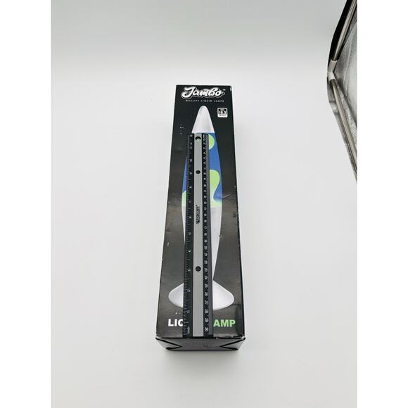 New JAMBO 16.3" Lava Liquid Lamp, Blue And Yellow. New. Cool Look! - Picture 8 of 11